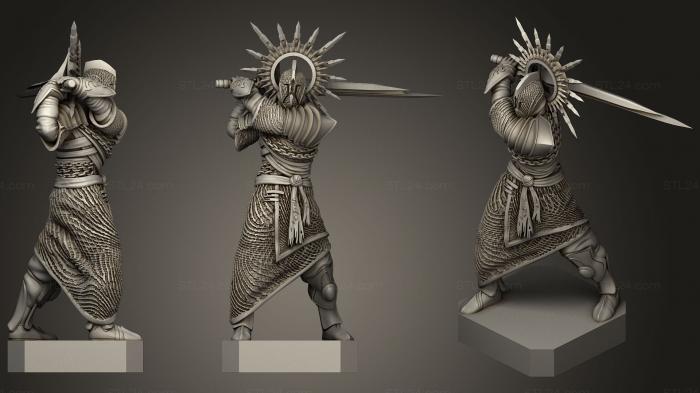Figurines heroes, monsters and demons (Pyre Revenant, STKM_1515) 3D models for cnc